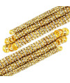 800 Pieces Round Rondelle Spacer Beads crystal Rhinestone Loose Bead Rondelle charm Beads 6 mm 8 mm 10 mm for Necklaces Bracelets Jewelry Making (gold)