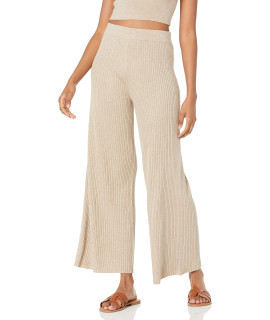 The Drop Womens Catalina Pull-On Rib Sweater Pant, Heather Brown, Xs