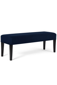 Womaco Dining Room Bench Covers Stretch Spandex Upholstered Bench Seat Cushion Slipcovers For Kitchen Dining Bench Seat Protector (Navy, Large)