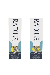 RADIUS USDA Organic Canine Pet Toothpaste 2 Units, 3 oz, Non Toxic Toothpaste for Dogs, Designed to Clean Teeth and Help Prevent Tartar and Remove Plaque, Xylitol Free