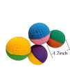 GINFH Cat Foam Ball Cat Sponge Ball Toy Cat Soccer Ball Toy (Two Color pet Ball)