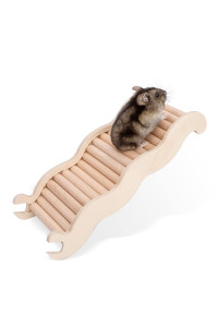 Niteangel Hamster Climbing Toy Wooden Ladder Bridge For Hamsters Gerbils Mice And Small Animals (Medium - 826 L)