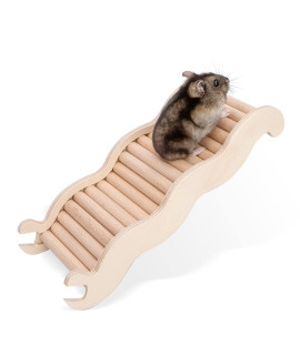 Niteangel Hamster Climbing Toy Wooden Ladder Bridge For Hamsters Gerbils Mice And Small Animals (Medium - 826 L)
