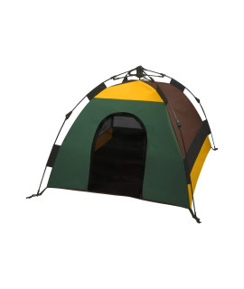 P.L.A.Y. PET LIFESTYLE AND YOU Outdoor Dog Tent Moss Green/Brown One Size