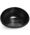catguru cat Food Bowl, ceramic cat Bowls, No Spill cat Bowl, Whisker Stress Free cat Food Bowls, Non Skid cat Bowls for Food and Water, Includes Silicone Non-Slip Mat (High-Low, Black)