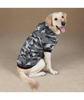Casual Canine Camo Hoodie Med Green