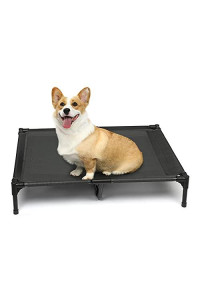 yoken Elevated Dog Bed, Portable Raised Dog Bed Cot with Washable & Breathable Mesh, Indoor & Outdoor No-Slip Feet Steel-Framed Dog Beds for Medium Dogs