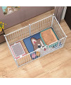 BENYI Dog Panel Pet Playpen Pen Indoor Outdoor Fence Playpen Heavy Duty Exercise Pen Dog Crate Cage Kennel (White)