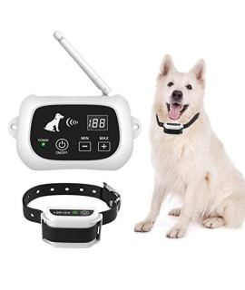 XIAXUE Wireless Dog Fence, Pet Containment System, Pets Dog Containment System Boundary Container with IP65 Waterproof Dog Training Collar Receiver, Adjustable Range, Harmless for All Dogs
