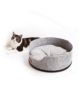 JOYFULCAT High Grade Wool Felt Cat Bed cat House Dog House Detachable with Dual Purpose mat,Warm in Winter and Cool in Summer,Portable Indoor Pet House