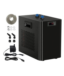 Rocita Aquarium Water Chiller 42GAL 1/10HP Fish Tank Water Chiller with Special Quiet Design Compressor Refrigeration for Hydroponic System Axolotl Jellyfish Coral Crystal Shrimp 160L