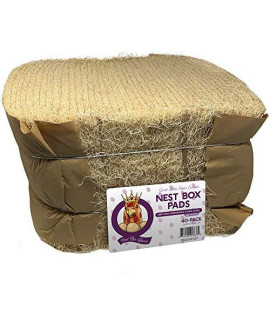 Excelsior Nest Box Pads for Hens - 13" x 13" (40 Pack)