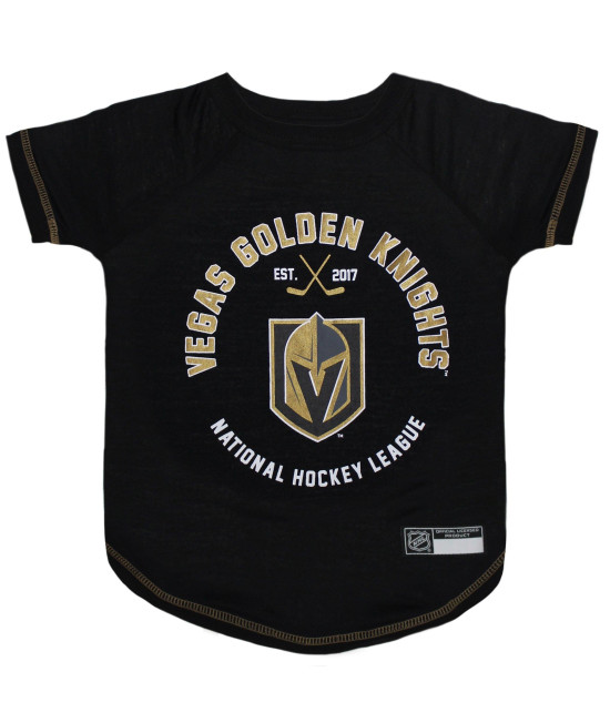 Pets First PET TEE Shirt Las Vegas Golden Knights Ice Hockey Team Dog Shirt Size: X-Large. Soft Breathable Stretchable & Washable Pet T-Shirt. Cool & Fashionable Pet Shirt for The Knights Hockey Fan