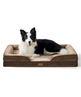 Bedsure Orthopedic Dog Bed For Extra Large Dogs - Xl Waterproof Dog Bed Medium Foam Sofa With Removable Washable Cover Waterproof Lining And Nonskid Bottom Couch Pet Bed Brown