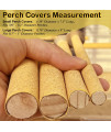 S&X Sanded Perch Covers for Parakeets, Lovebirds, Parrotlets, Finches, Canaries, Large Perch Covers,3/4 Diameter X 9 Long,3-Pack