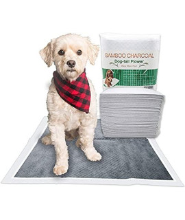 Dog Pads for Training, Disposable, Leak-Proof, Bamboo Charcoal, Odor Remove, Double Thickness, Supper Absorbent (23.5"x23.5" 50counts)