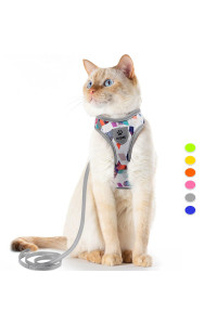 Supet Cat Harness And Leash Escape Proof For Walking, Adjustable Cat Vest Harness And Leash Set For Large And Small Cats Kittens