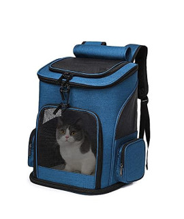 ELEGX Pet Carrier Backpack Collapsible Dog Backpack Carrier for Small Dogs Cats, Breathable Pet Backpack Bag for Travel