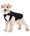 Dog Tuxedo And Bandana Set Dogs Formal Tuxedo Pet Wedding Party Suit Wedding Bow Tie Shirt For Wedding Christmas Birthday Costumes (Cute Style,S)