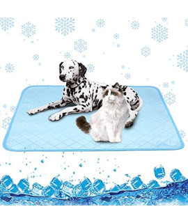 Dog Cooling Mat, Washable Dog Pee Pad Cool Pad for Dogs and Cats, Breathable Pet Mats Keep Cool in Summer and Absorb The Urine, Reusable Non-Slip Blanket for Dog Crate, Playpen, Kennel, 59"