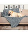 MACEVIA Fluffy Fleece Dog Blankets, Warm Soft Fuzzy Pets Blankets for Puppy, Small, Medium, Large Dogs and Cats, Plush Pet Throws for Bed, Couch, Sofa, Travel (40x60 Inch, Gray)