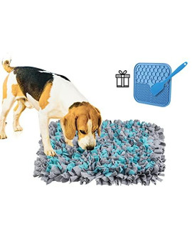 Quuwnns Snuffle Mat for Large Dogs, 20.5" x 25" Dog Snuffle Mat Alternative to Slow Feeder Dog Bowls, Pet Snuffle Mat, Encourages Natural Foraging Skills and Stress Relief for Small/Medium/Large Dogs