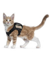 Tactical cat Harness for Walking Escape Proof, Soft Mesh Adjustable Pet Vest Harness for Large cat,Small Dog