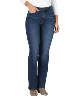 Wrangler Womens High Rise True Straight Fit Jean, Stockton, 14W x 34L