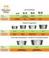Neater Pet Brands Stainless Steel Dog and Cat Bowls - Extra Large Metal Food and Water Dish (16 Cup)