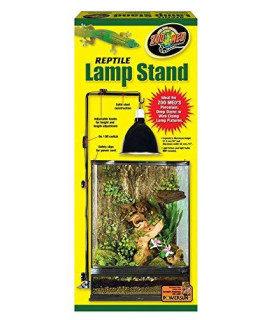 Small 10-20 Gallon Reptile Lamp Stand - Includes Attached DBDPet Pro-Tip Guide | Keep Your Reptile's Lights Safe by Hanging Them Above The cage!
