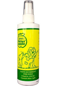 Grannicks Bitter Apple Liquid 1, 8 oz Chewing Deterrent Spray, Anti Chew Behavior Training Aid for Dogs and Cats; Stops Destructive Chewing Licking of Bandages, Paws, Shoes, Fur