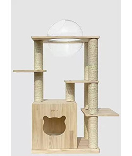 MOHAN Sm2101 Morden Deign Cat Climing Tree Cat House Furniture with Space Bowel