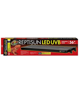 Reptisun LED & T5 UV-B Terrarium Hood - Lighting 5 modules w/ one 34? T5 Bulb - Includes DBDPet Pro-Tip Guide