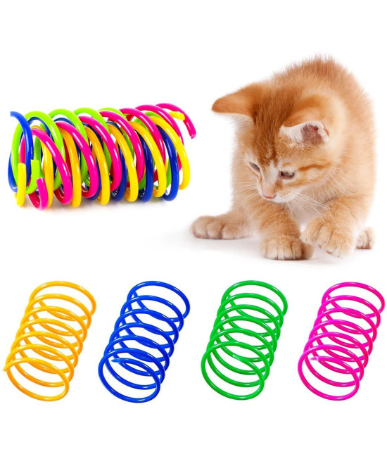 Valonii 30Pcs Interactive cat Spring Toys for Indoor catsKittens