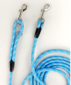 Codepets Long Rope Dog Leash for Dog Training 12FT 20FT 30FT 50FT, Reflective Threads Dog Cat Leashes Tie-Out Check Cord Recall Training Agility Lead for Large Medium Small Dogs (Blue, 10mm*20ft)