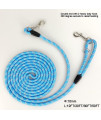 Codepets Long Rope Dog Leash for Dog Training 12FT 20FT 30FT 50FT, Reflective Threads Dog Cat Leashes Tie-Out Check Cord Recall Training Agility Lead for Large Medium Small Dogs (Blue, 10mm*20ft)