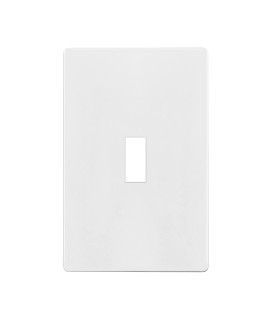 ENERLITES Screwless Toggle Switch Wall Plate, child Safe Light Switch cover, Standard Size 1-gang 468 x 293, Unbreakable Polycarbonate Thermoplastic, UL Listed, SI8811-W, glossy, White