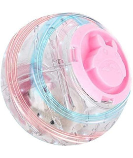 Hamster Running Ball 6 Inch Multi-Size Crystal Running Ball for Hamsters Run-About Exercise Fitness Wheels Small Animal Toys Chinchilla Cage Accessories (L, Pink D)