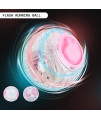 Hamster Running Ball 6 Inch Multi-Size Crystal Running Ball for Hamsters Run-About Exercise Fitness Wheels Small Animal Toys Chinchilla Cage Accessories (L, Pink D)