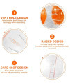 Hamster Exercise Ball 6 inch Transparent Hamster Ball Running Hamster Wheel Cute Exercise Mini Ball for Dwarf Hamsters to Relieves Boredom and Increases Activity Chinchilla Cage (L, Orange B)