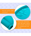 Yacee Silicone Dog Food Mat Waterproof, Easy Clean in Dishwasher, Pet and Cat Mats 0.5 Raised Edges, Placemat Tray to Stop Food Spills and Water Bowl Messes on Floor Large (Small, Teal)