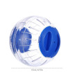 Hamster Running Ball 4.92 Crystal Running Ball for Hamsters, Run-About Exercise Ball,Fitness Wheels. Small Animal Toys. Chinchilla Cage Accessories (S, Blue B)