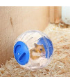 Hamster Running Ball 4.92 Crystal Running Ball for Hamsters, Run-About Exercise Ball,Fitness Wheels. Small Animal Toys. Chinchilla Cage Accessories (S, Blue B)