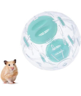 Hamster Crystal Ball 5.52 Small Animal Wheel Cute Exercise Ball Toy Relieves Boredom and Increases Activity Chinchilla Cage Accessories (M, Blue A)