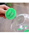 Hamster Ball 4.92 inch Crystal Running Ball for Hamsters Run-About Exercise Fitness Wheels Small Animal Toys Chinchilla Cage Accessories (S, Green A)