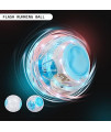 Flash Hamster Ball Crystal 12.5cm 4.92Inch Running Activity Exercise Ball Toy Transparent Hamster Ball Small Animals Cage Accessories for Small Animals(S, Blue D)
