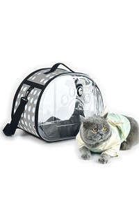 NFTIGB Pet Clear Carrier?cat Carrier?Dog Carriers for Small Dogs?TSA Approved pet Carrier?Designed for Travel Walks.