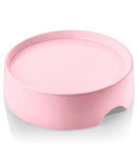 CatGuru Food Table for Cat Bowl, Non Slip Pet Feeding Station for Cat Food Bowls, Raised Stand for Food and Water Cat Bowls, Elevated Cat Feeder, Stress Free Pet Dish Stand (Pink)