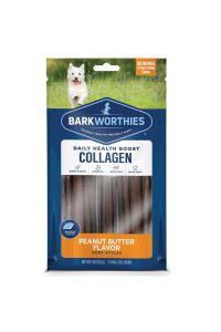 Barkworthies Peanut Butter Wrapped Collagen Sticks Dog Treats (6-Inch, 8-Pack)