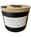 Sand + Paws Tahitian Vanilla Scented Candle, Neutralizes Pet Odors, 2 Wick, 12 Oz (Black - Dog Dad)